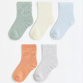 Комплект носков H&amp;M Knit, 5 предметов, мультиколор