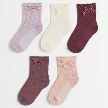 Комплект носков H&amp;M Knit, 5 предметов, мультиколор