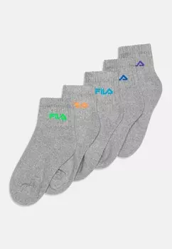Комплект носков JUNIOR QUARTER MIXED COLORS UNISEX Fila, 5 пар, серый