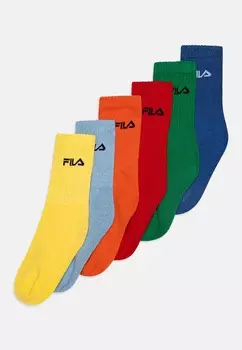 Комплект носков JUNIOR TENNIS MIXED COLORS UNISEX Fila, 6 пар, мультиколор