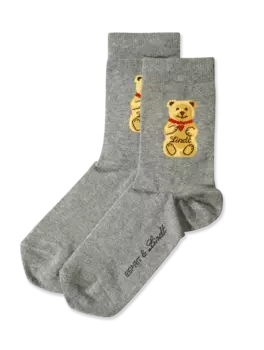 Комплект носков Lindt Teddy, 2 предмета, размер 27 - 30, серый