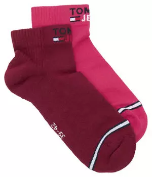Комплект носков Tommy Jeans, бургундия