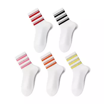 Комплект носков Warrior до середины голени унисекс, 1 Dark Green, 1 Dark Blue, 1 Teal, 1 Green, 1 Purple