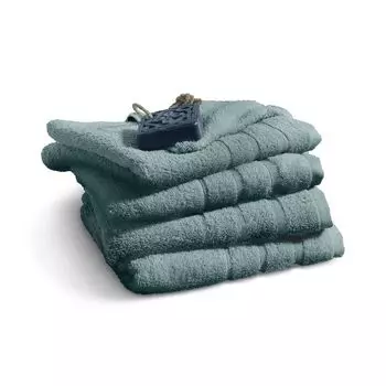 Комплект Ocean Safe из 4-х полотенец "серо-коричневый" (4х50х100 см) Dero Textilien, синий