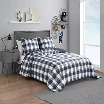 Комплект одеял и накладок Nautica Norridge King, цвет Nrf Cobalt Wave