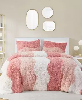 Комплект одеял из искусственного меха Cassie Ombre Shaggy, размер Twin/Twin XL Intelligent Design, серый