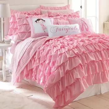 Комплект одеяло и подушки Levtex Home Bella, розовый
