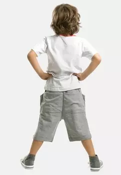 Комплект одежды CROCODILE Denokids, белый/серый