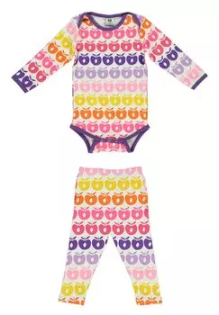 Комплект одежды для сна MINI RETRO APPLES SET Smfolk, цвет sea pink