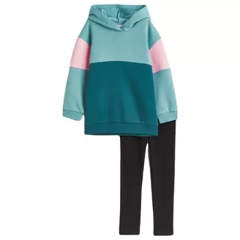 Комплект одежды H&amp;M, 2 предмета, бирюзовый/розовый