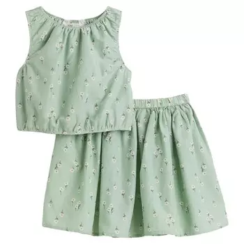 Комплект одежды H&amp;M Cotton Floral, 2 предмета, светло-зеленый