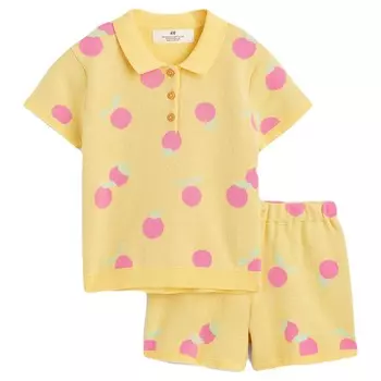 Комплект одежды H&M Cotton Oranges, 2 предмета, желтый