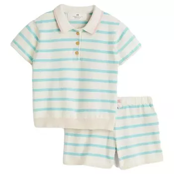 Комплект одежды H&amp;M Cotton Striped, 2 предмета, белый