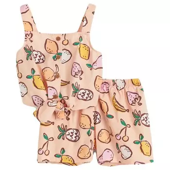 Комплект одежды H&amp;M Fruit, 2 предмета, светло-оранжевый
