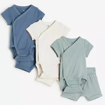 Комплект одежды H&amp;M Jersey, 6 предметов, синий/белый/голубой