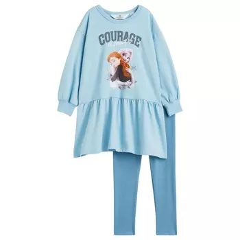 Комплект одежды H&amp;M Printed Cotton Jersey Frozen, 2 предмета, голубой