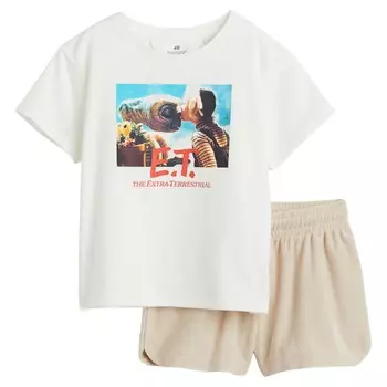 Комплект одежды H&amp;M Printed E.T., 2 предмета, белый