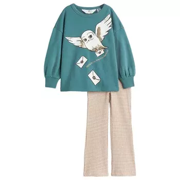 Комплект одежды H&amp;M Printed Harry Potter, 2 предмета, темно-бирюзовый