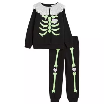 Комплект одежды H&M Skeleton 2 предмета, черный