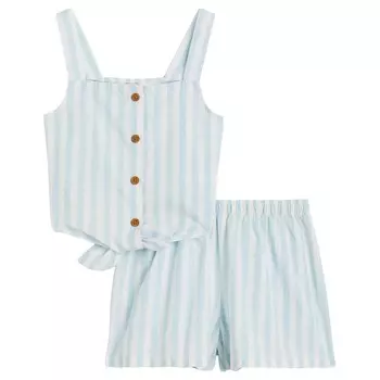 Комплект одежды H&M Striped, 2 предмета, светло-синий
