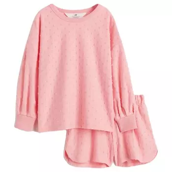Комплект одежды H&amp;M Sweatshirt, 2 предмета, светло-розовый