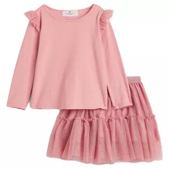 Комплект одежды H&amp;M Tulle Old Rose, 2 предмета, розовый