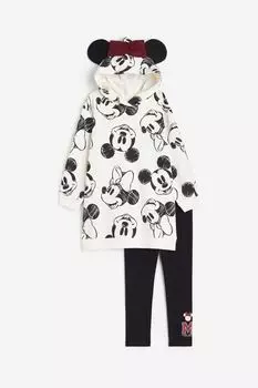 Комплект одежды H&M Disney Wish Printed, 2 предмета, белый/черный