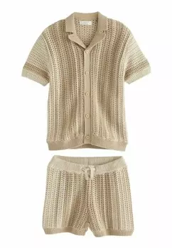 Комплект одежды SHORT SLEEVE SET REGULAR FIT Next, бежевый