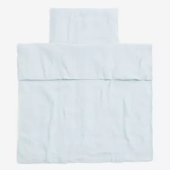 Комплект односпального постельного белья H&M Home Muslin Crib, голубой