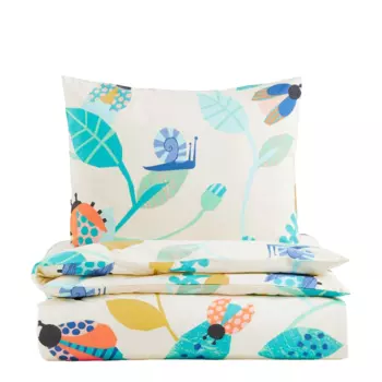 Комплект односпального постельного белья H&amp;M Home Beetles, светло-бежевый