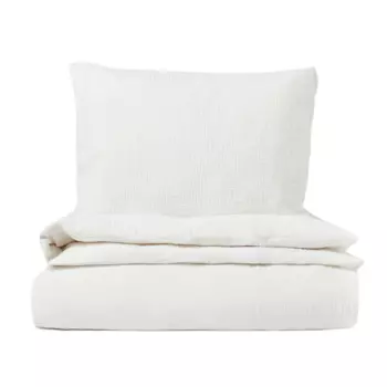 Комплект односпального постельного белья H&M Home, белый