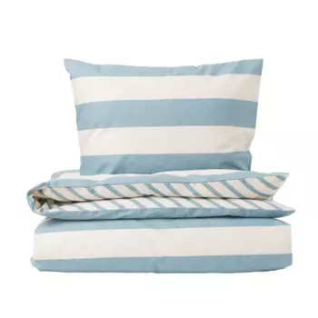 Комплект односпального постельного белья H&amp;M Home, голубой/белый