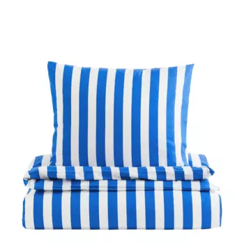 Комплект односпального постельного белья H&amp;M Home Striped, синий