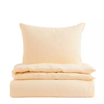 Комплект односпального постельного белья H&amp;M Home, светло желтый
