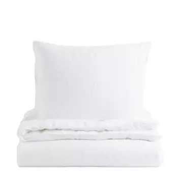 Комплект односпального постельного белья H&M Home, белый