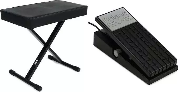 Комплект On-Stage KT7800+ Deluxe X-Style Bench с педалью экспрессии Roland EV-5 On-Stage + Roland KT7800+=1 EV-5=1