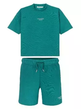 Комплект Ottoman из шортов и футболки свободного кроя Calvin Klein Kids, синий