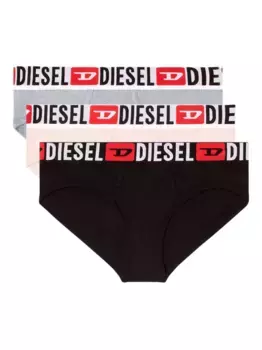 Комплект Oxy-D-Core из трех трусов-брифов DIESEL, серый