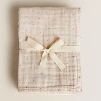 Комплект пеленок Zara Home Plain Muslin, 3 предмета, розовый