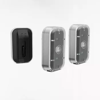 Комплект передних/задних светодиодных велосипедных фонарей ST 500 USB, от 5 до 15 люмен - черный Elops