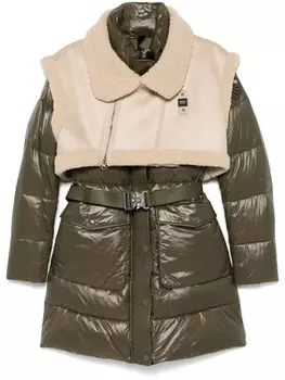 Комплект Perry из пальто и манишки Blauer, зеленый