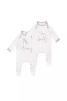 Комплект пижам Baby I Love Mummy And Daddy, 2 шт. Harry Bear, белый