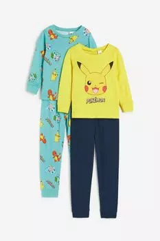 Комплект пижам H&M x Pokmon Printed, мультиколор