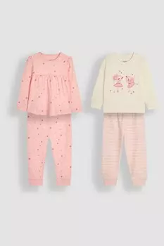 Комплект пижам Jojo Maman Bb, 2 комплекта, розовый