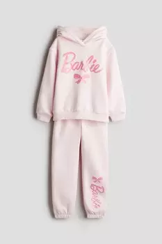 Комплект пижамный H&M, 2 предмета, розовый