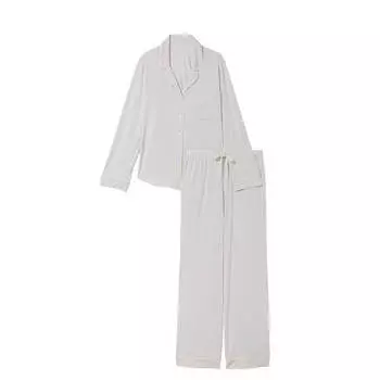 Комплект пижамный Victoria's Secret Modal Long, 2 предмета, светло-серый