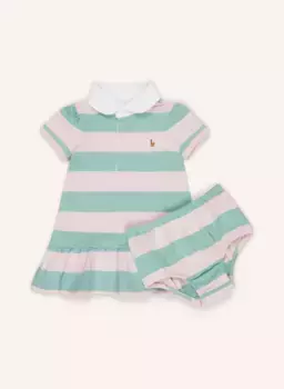 Комплект: платье-поло и брюки Polo Ralph Lauren, зеленый