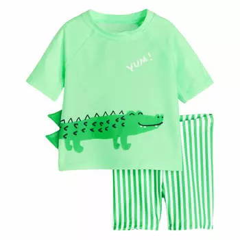 Комплект пляжной одежды H&amp;M Baby Crocodile UPF 50, зеленый