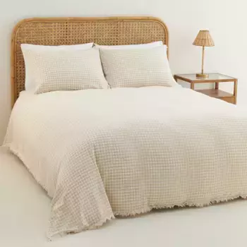 Комплект пододеяльников Albanne El Corte Ingls из хлопка и льна и вискозы, естественный