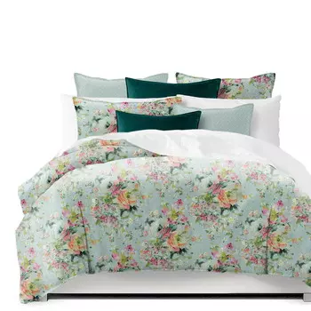 Комплект пододеяльников Athena 6ix Tailors Fine Linens, белый / зеленый